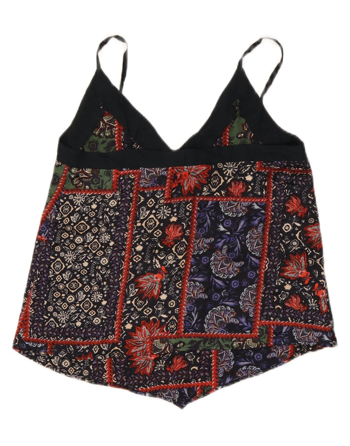 Zara Dame Cami Top UK 6 XS Multicolored Floral