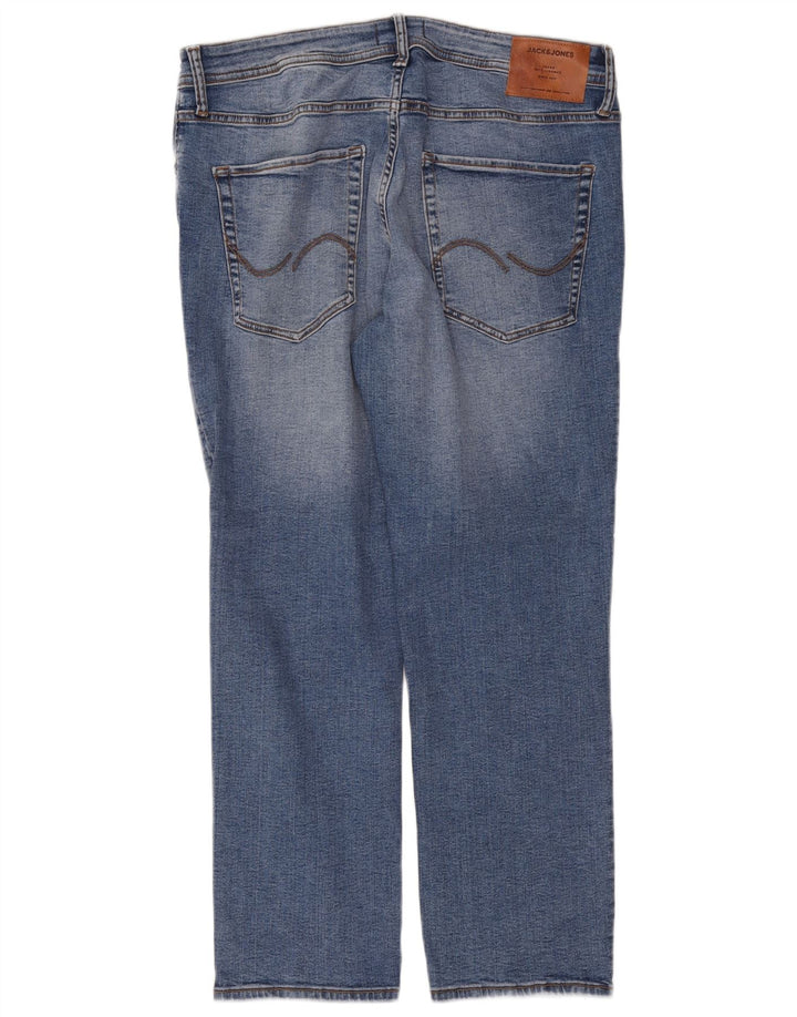 Jack & Jones Herre Tim Straight Jeans W36 L30 Blå Bomuld