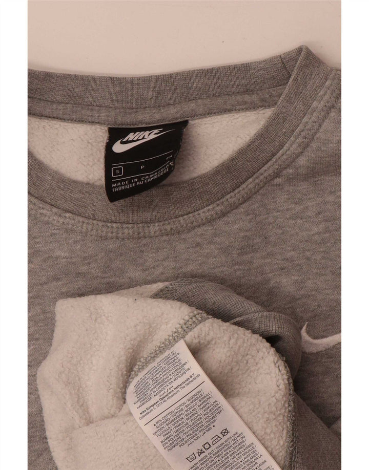 Nike Sweatshirt til mænd, lille grå flækket bomuld