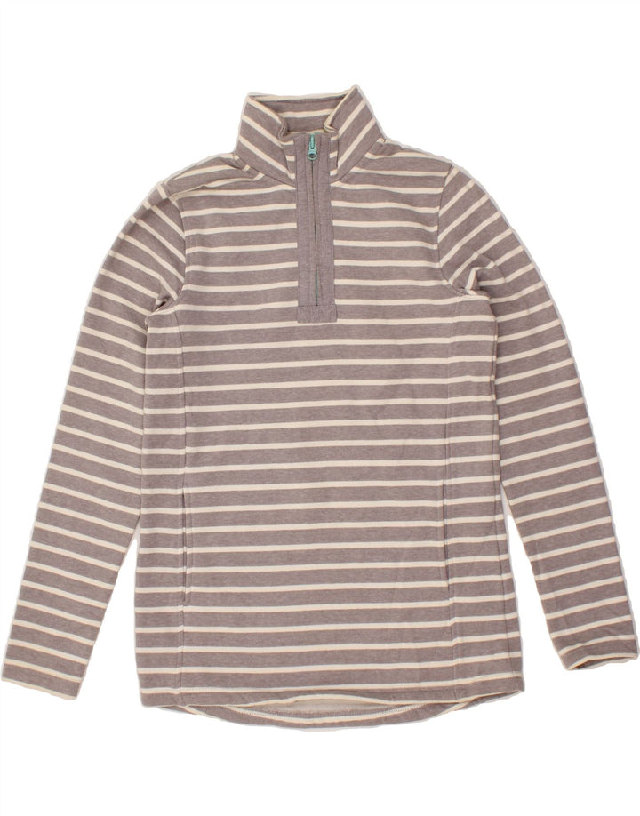MOUNTAIN WAREHOUSE Womens Zip Neck Sweatshirt Jumper UK 8 Small Grey Vintage Mountain Warehouse and Second-Hand Mountain Warehouse from Messina Hembry 