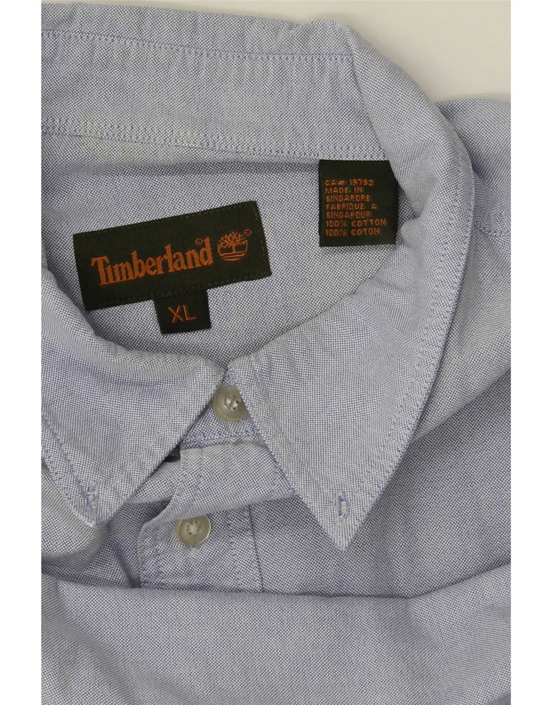 Timberland herreskjorte XL blå bomuld