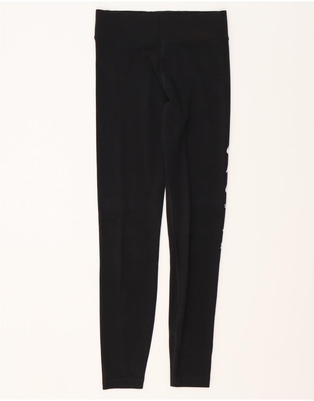 NIKE Grafiske Leggings til kvinder UK 10 Lille sort polyester
