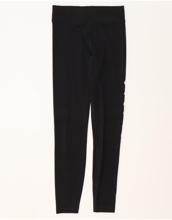NIKE Grafiske Leggings til kvinder UK 10 Lille sort polyester