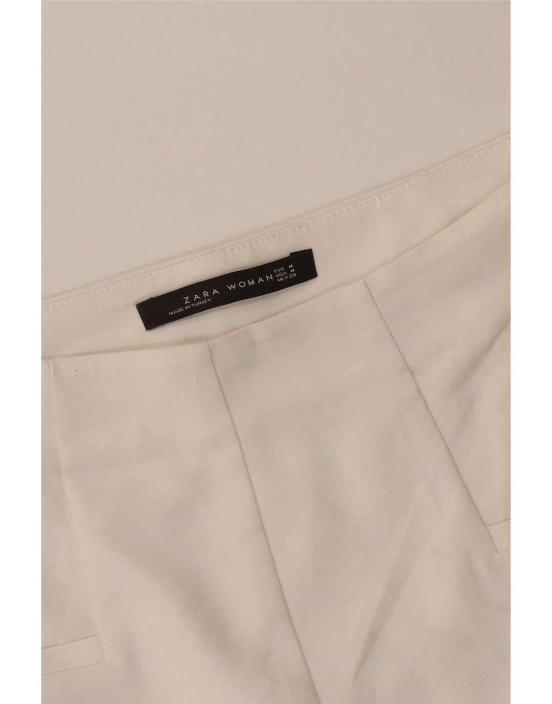 Zara Casual Shorts til kvinder Medium W28 Hvid