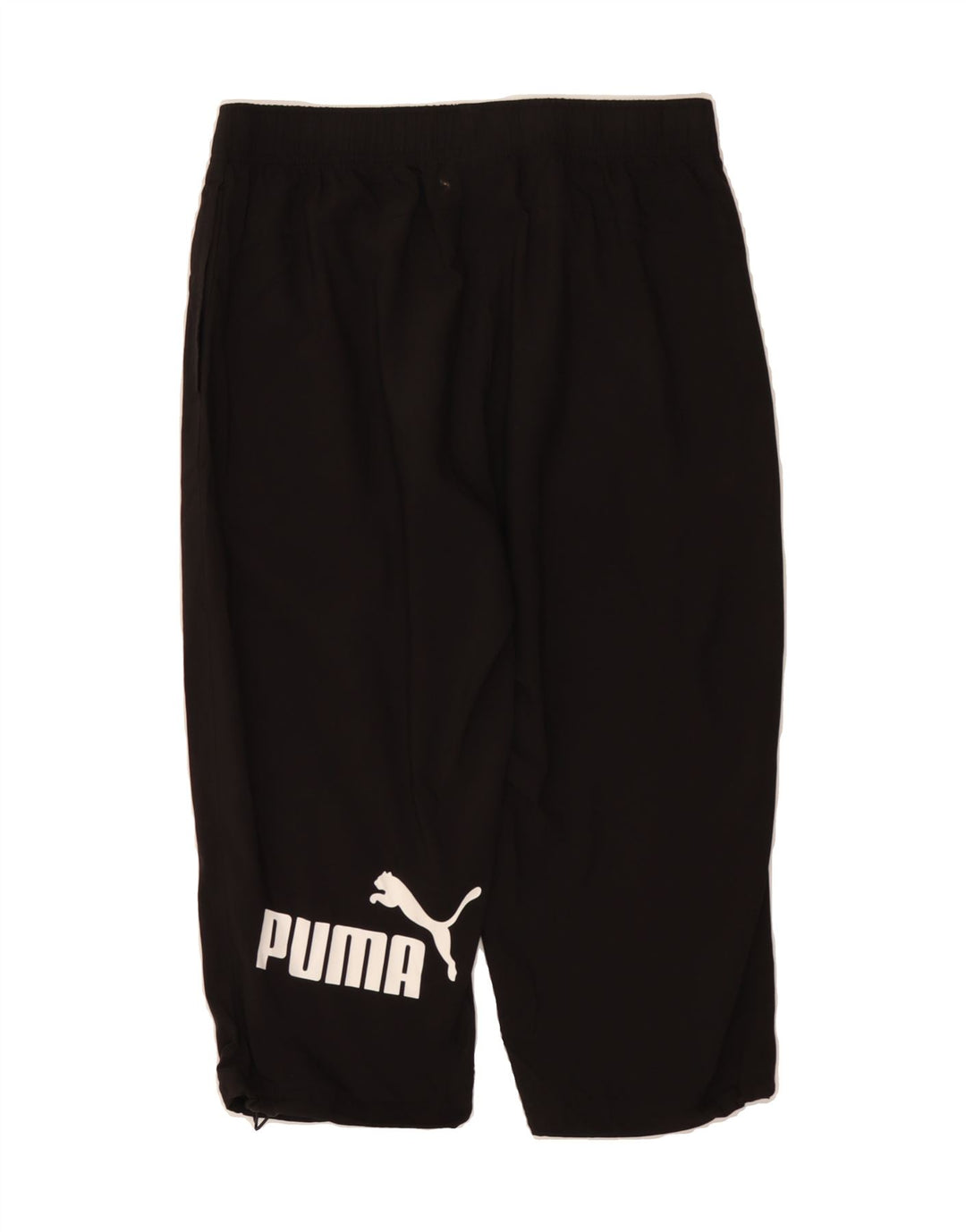 PUMA Mens Graphic Capri Tracksuit Trousers Medium  Black Polyester Vintage Puma and Second-Hand Puma from Messina Hembry 