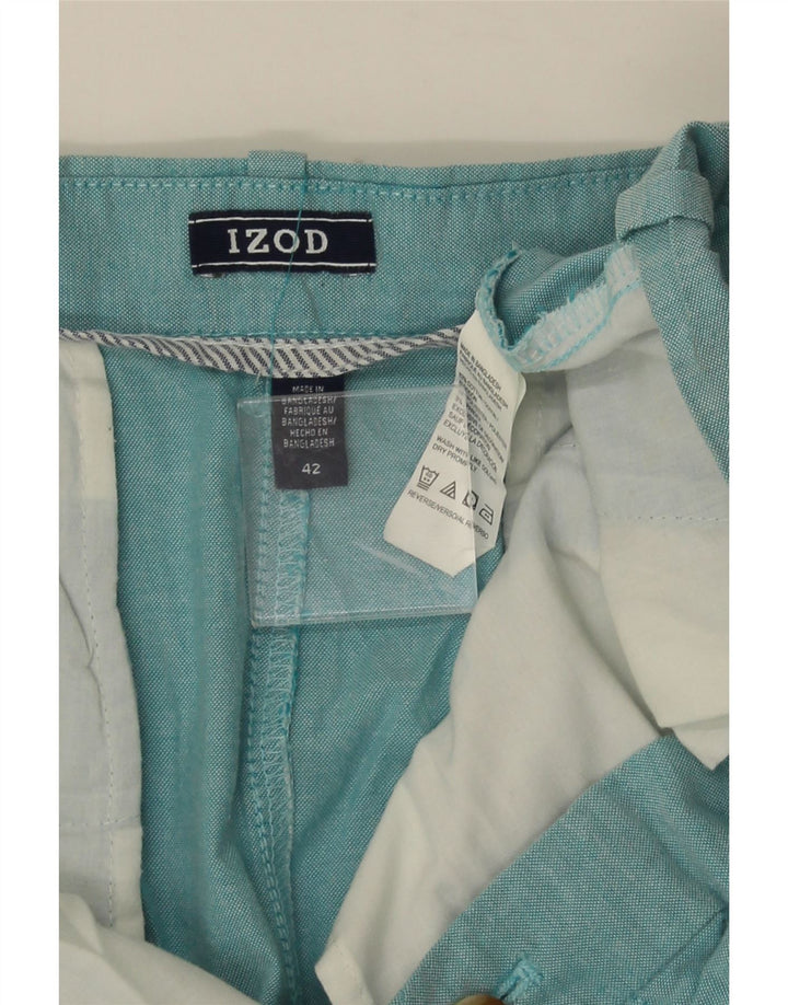 IZOD Chino Shorts til mænd W42 2XL Blå Bomuld