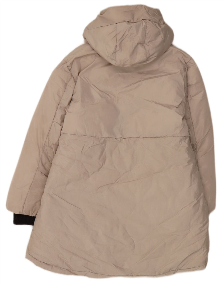 Ted Baker piger grafisk hætte polstret frakke 9-10 år beige polyester