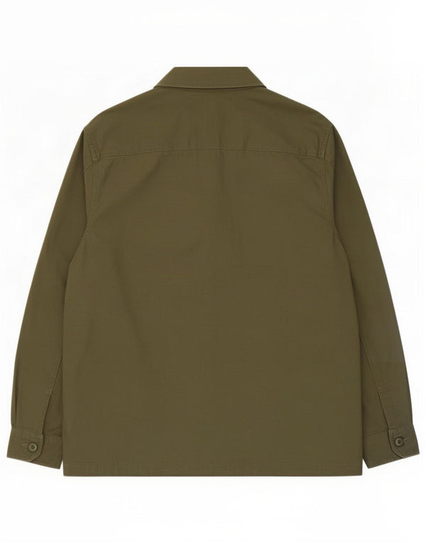 Marks & Spencer Herre Overshirt Skjorte Stor Khaki Bomuld