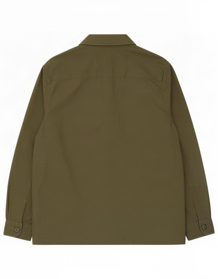 Marks & Spencer Herre Overshirt Skjorte Stor Khaki Bomuld