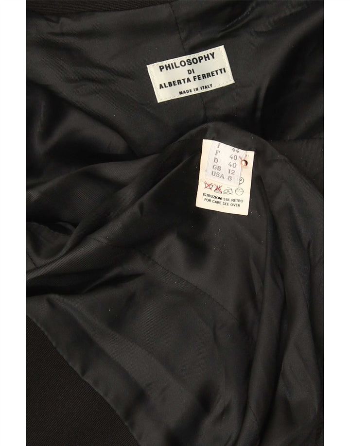 Philosophy Di Alberta Ferretti Dame Overfrakke UK 12 Medium Sort