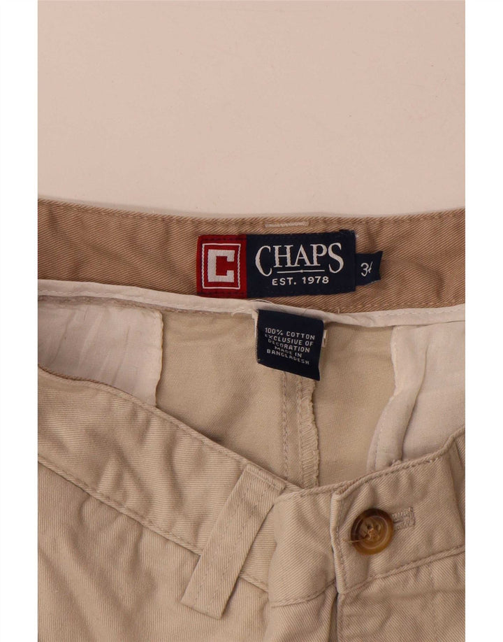 Chaps Herre Chino Shorts W34 Stor Beige Bomuld