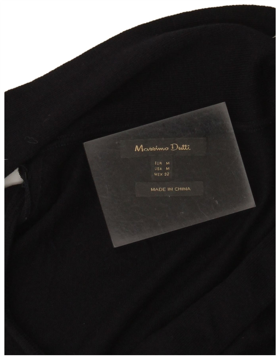 Massimo Dutti Dame Shawl Neck Jumper Sweater UK 12 Medium Navy Blue