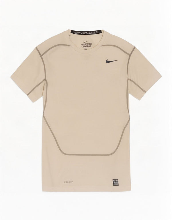 Nike Womens Dri Fit T-Shirt Top UK 14 Large White Polyester
