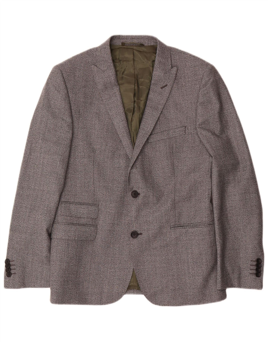French Connection Herre 2 Button Blazer Jacket UK 38 Medium Grey Flecked