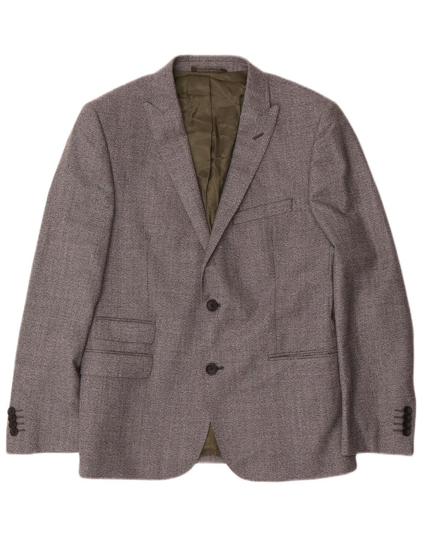 French Connection Herre 2 Button Blazer Jacket UK 38 Medium Grey Flecked