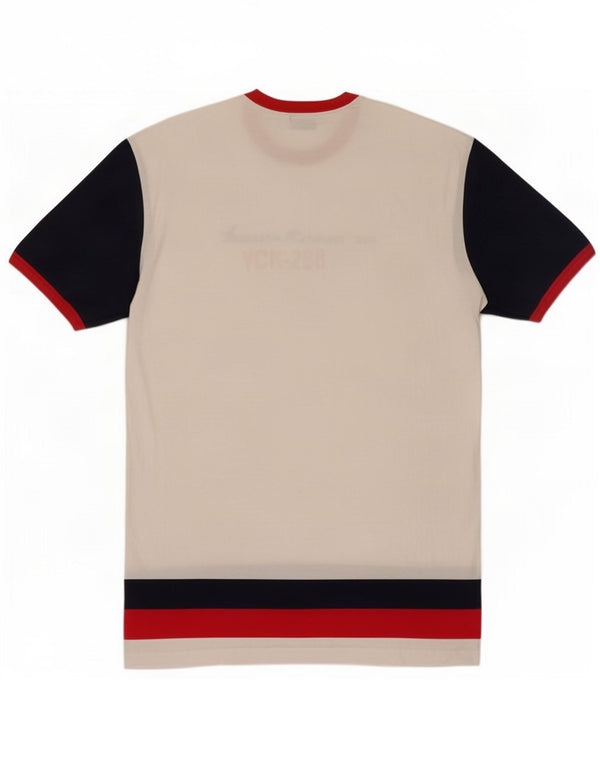 Diadora Herre Grafisk T-Shirt Top XL Hvid Colourblock Bomuld