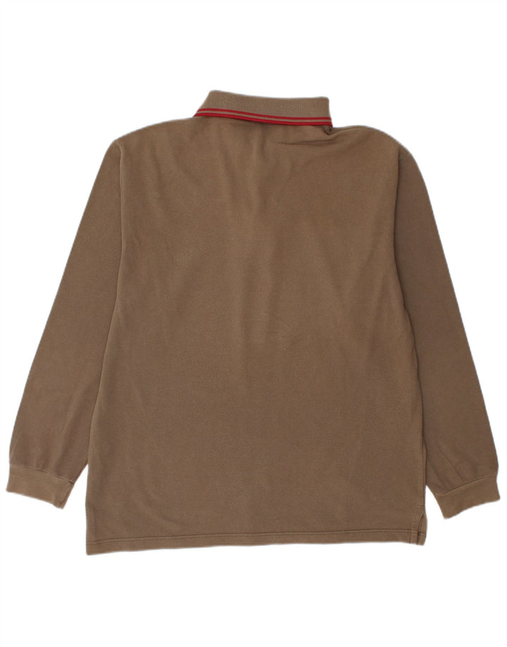 Fred Perry Langærmet herre poloshirt Medium Beige Bomuld