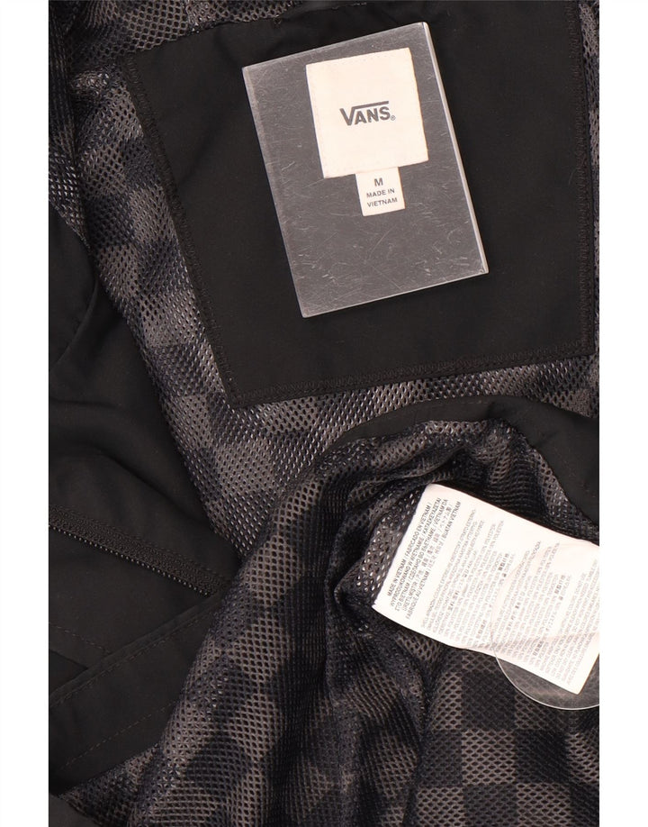 Vans Dame Hætte Regnfrakke UK 14 Medium Sort Polyester