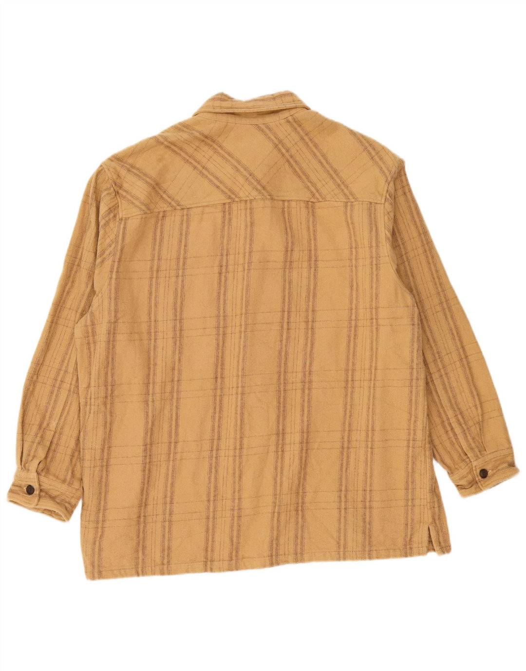 Zara Herre Flanelskjorte XL Beige Ternet
