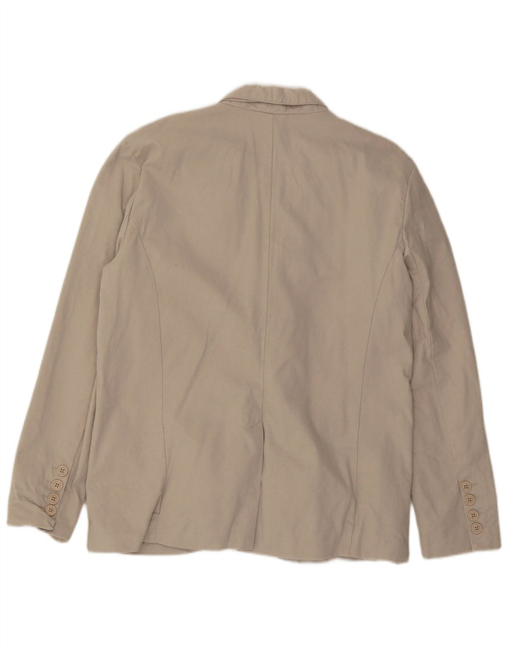 French Connection Herre 2 Button Blazer Jacket UK 42 XL Beige Bomuld