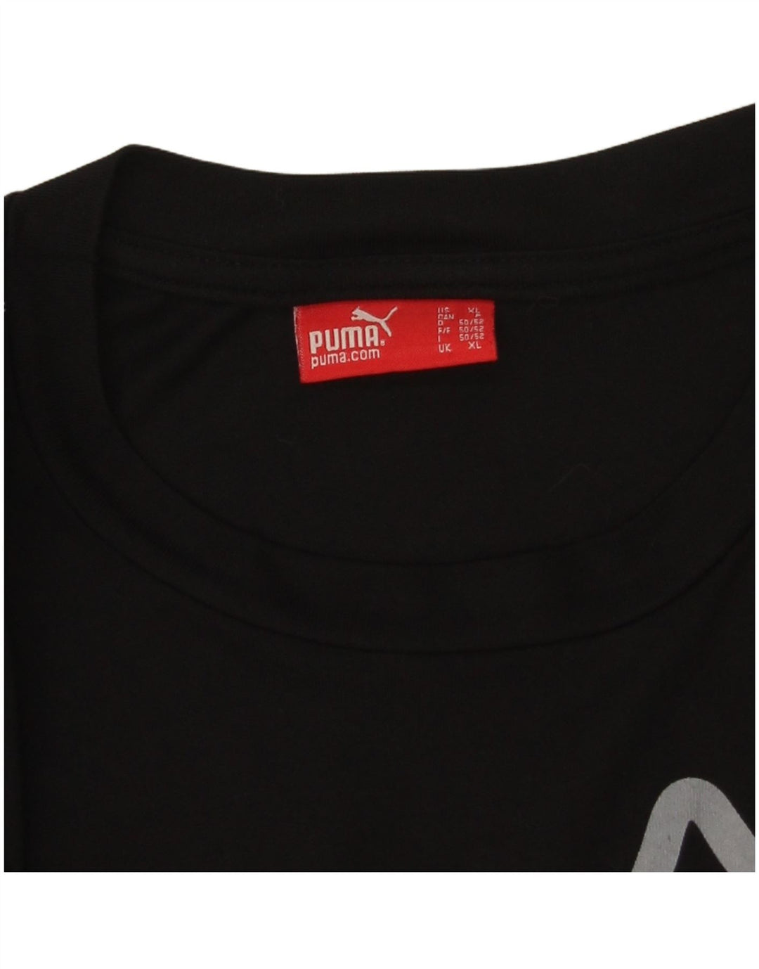Puma Herre Grafisk T-Shirt Top XL Sort Bomuld