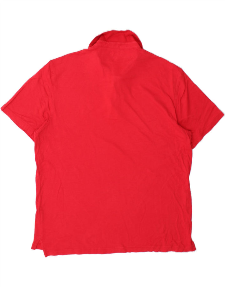 IZOD Mens Polo Shirt Large Red Cotton Vintage Izod and Second-Hand Izod from Messina Hembry 