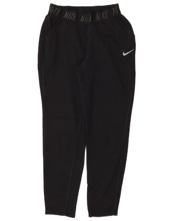 NIKE Dri Fit grafisk træningsdragt Bukser UK 10 Small Black