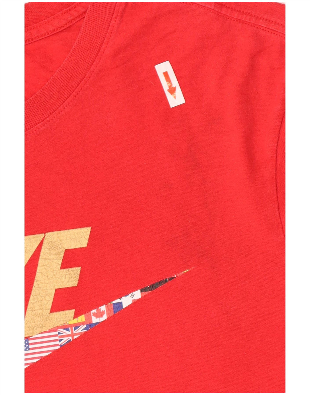 Nike grafisk t-shirt til mænd, medium rød bomuld