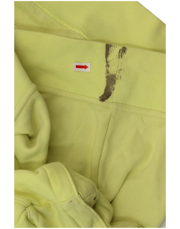 ADIDAS oversized kortærmet hættetrøjetrøje til kvinder UK 28/30 3XL Gul