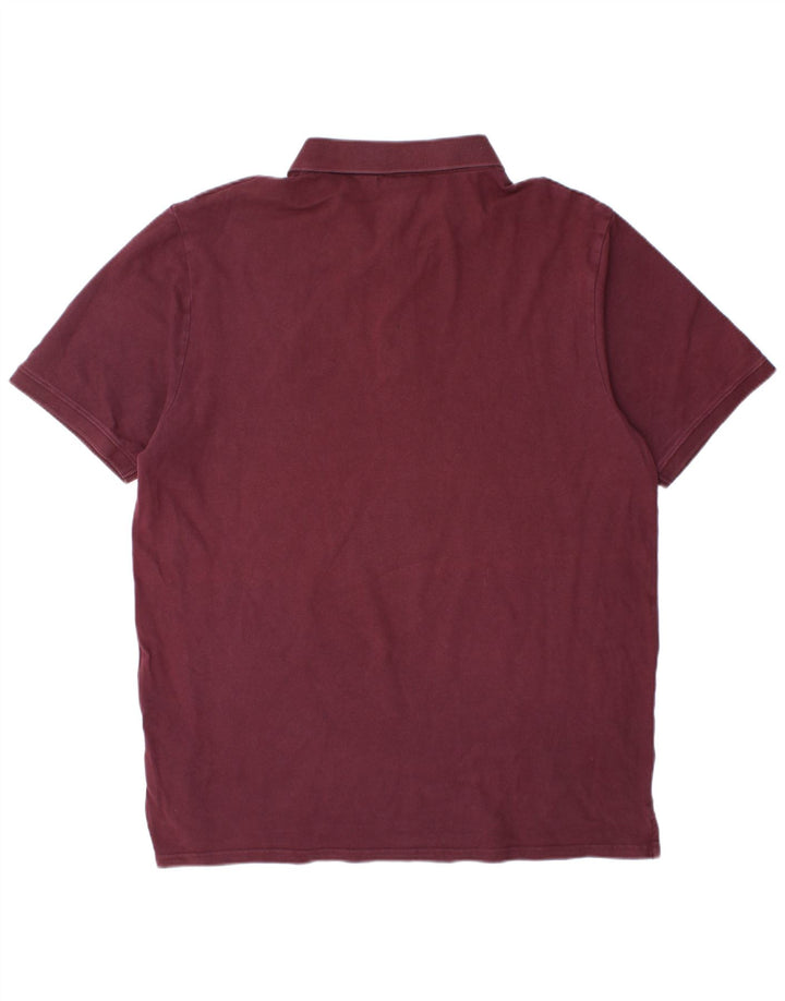 LYLE & SCOTT Poloskjorte til mænd 2XL Bourgogne bomuld