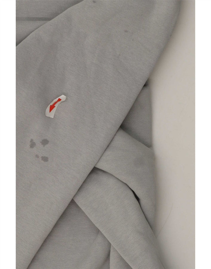 Nike grafisk sweatshirt til mænd, stor grå farveblok bomuld
