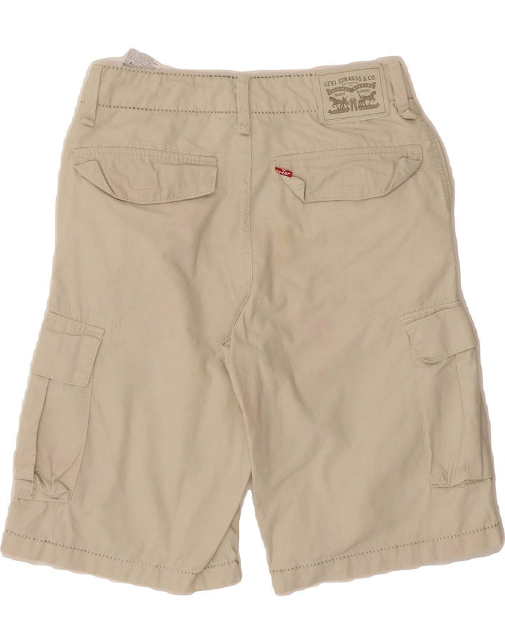 LEVI'S Boys Cargo Shorts 11-12 Years W26  Off White Cotton Vintage Levi's and Second-Hand Levi's from Messina Hembry 