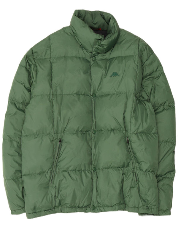 Kappa Polstret Herrejakke UK 46 3XL Grøn Polyamid
