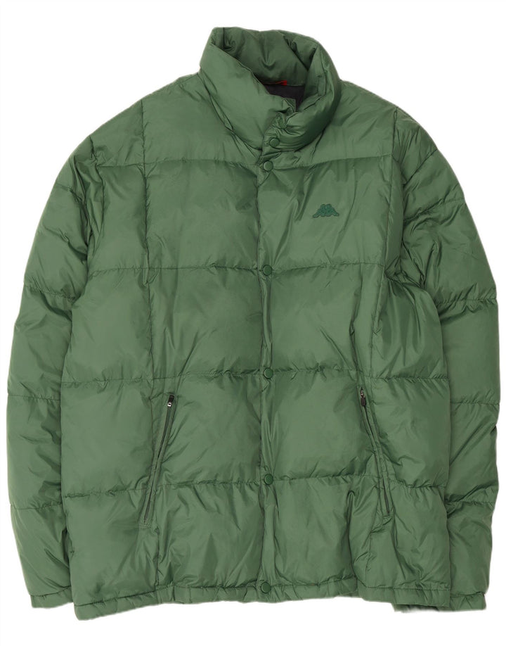 Kappa Polstret Herrejakke UK 46 3XL Grøn Polyamid