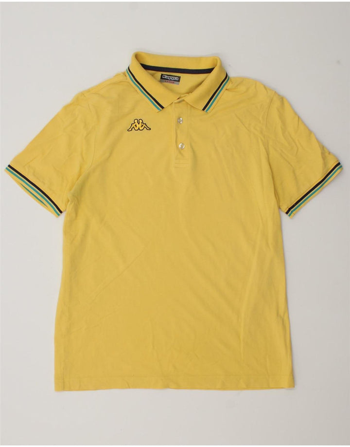 Kappa Herre Polo Shirt Stor Gul
