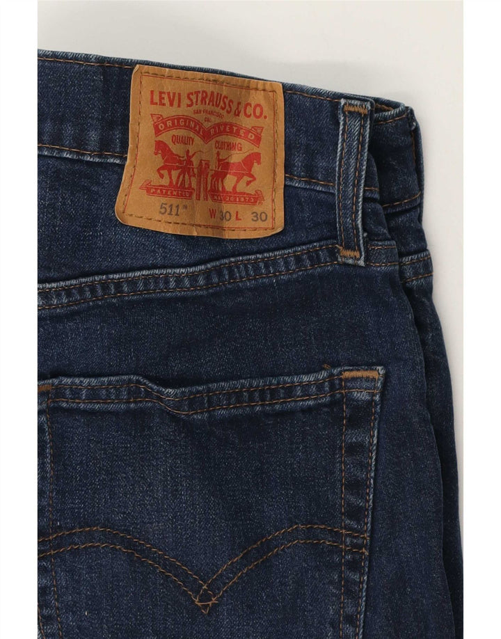 Levi's Herre 511 Slim Jeans W30 L30 Blå Bomuld