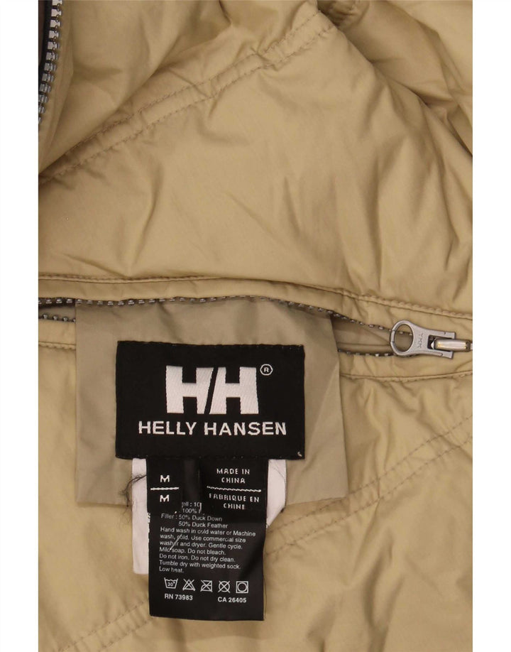 Helly Hansen Herre Vendbar Polstret Jakke UK 38 Medium Brun Nylon