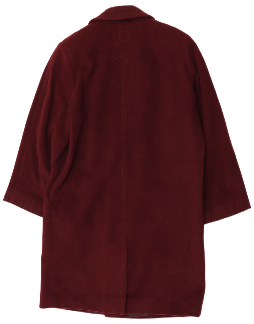 Division Vogue Herre Overfrakke IT 48 Medium Burgundy Wool