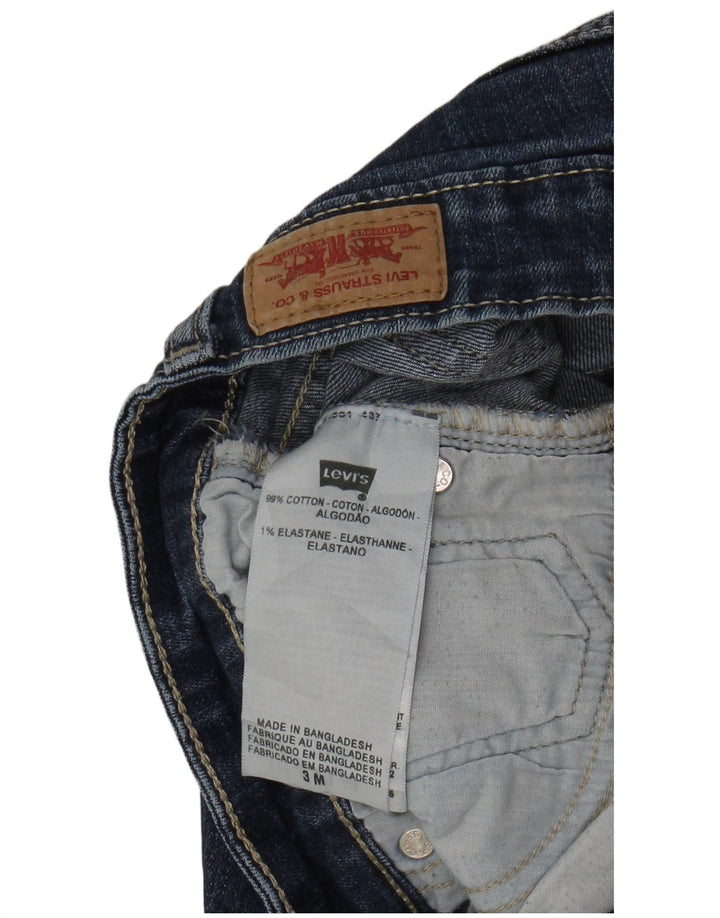 LEVI'S Dame 518 denimshorts US 3 Small W26 Marineblå Bomuld
