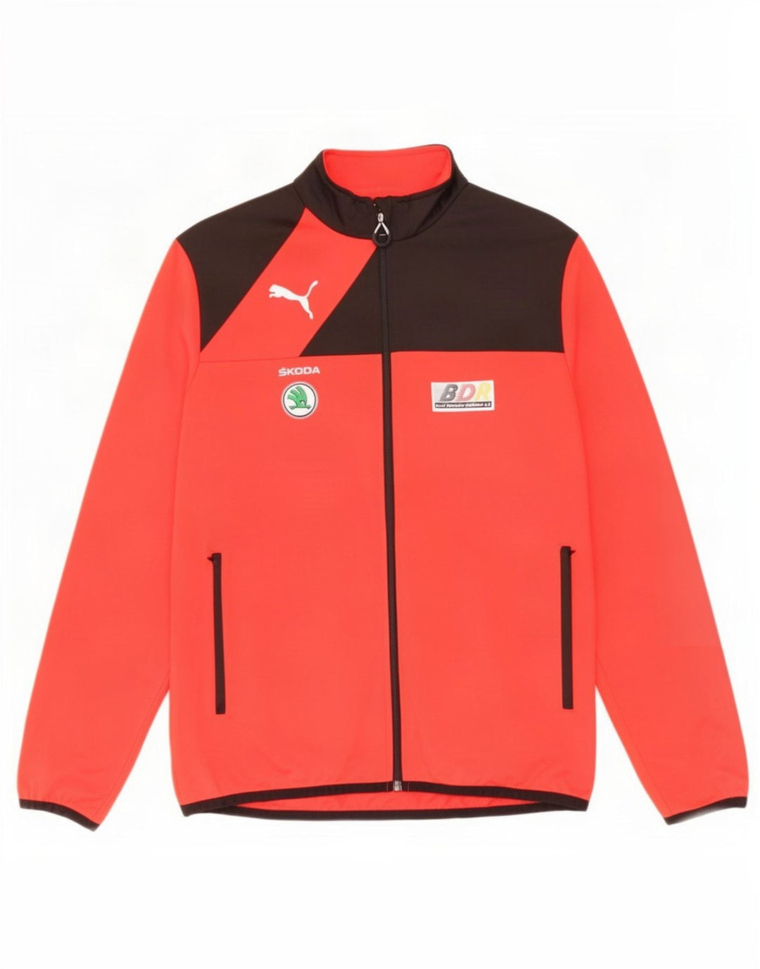 Puma Herre Deutshland Grafisk træningsdragt Topjakke Medium Rød Colourblock