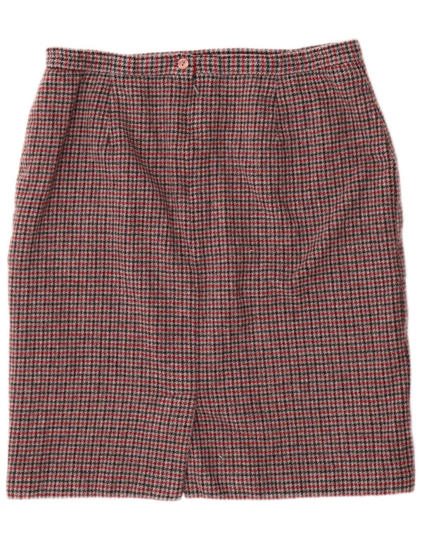 Eastex Pencil Nederdel til kvinder UK 20 2XL W34 Flerfarvet Houndstooth Uld