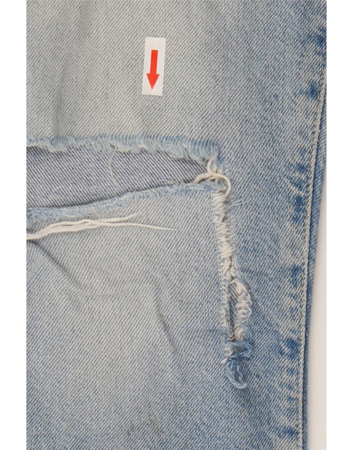 Reiss Kvinders Distressed Cropped Jeans W29 L26 Blå Bomuld