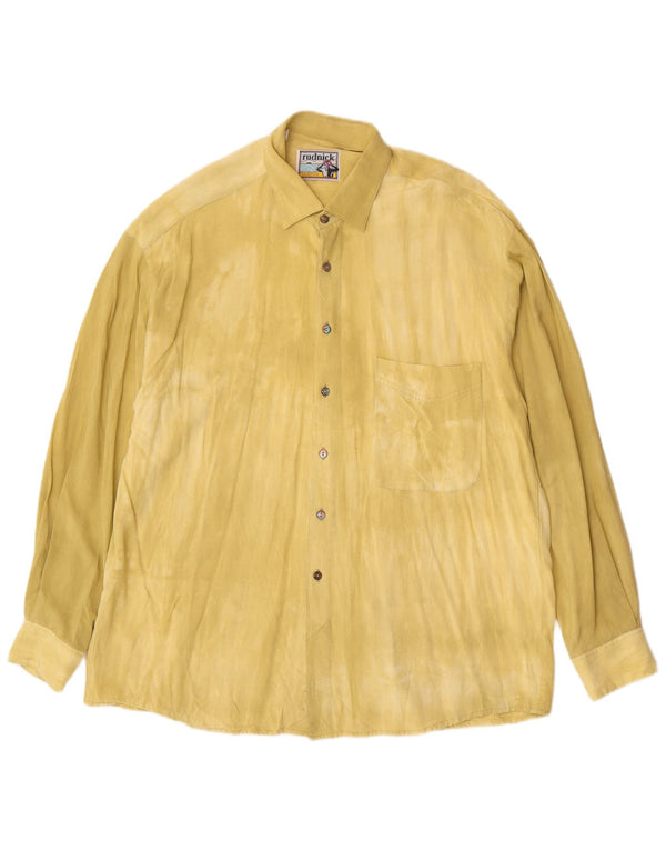 Rudnick Herreskjorte str. 41 Large Yellow Viscose