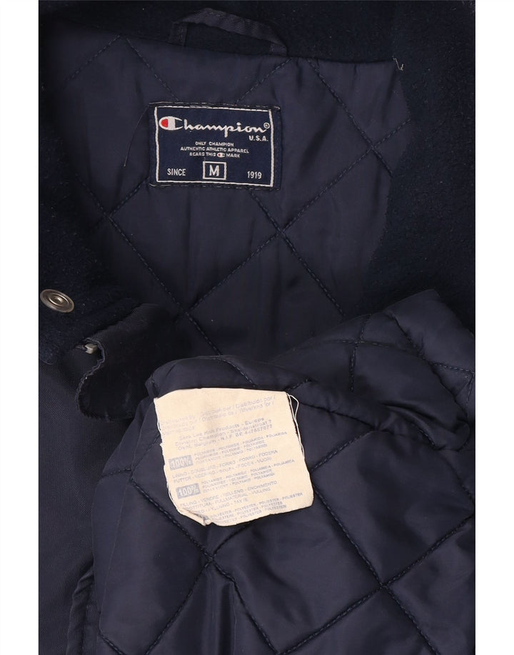 Champion Herre Windbreaker Jacket UK 38 Medium Navy Blue Polyamid