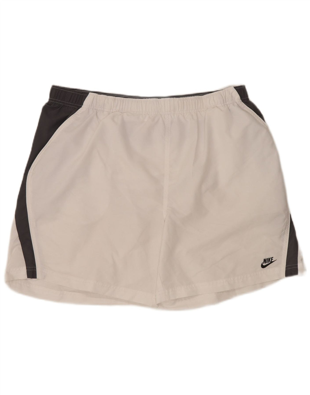 NIKE Mens Graphic Sport Shorts 2XL  White Colourblock Polyester