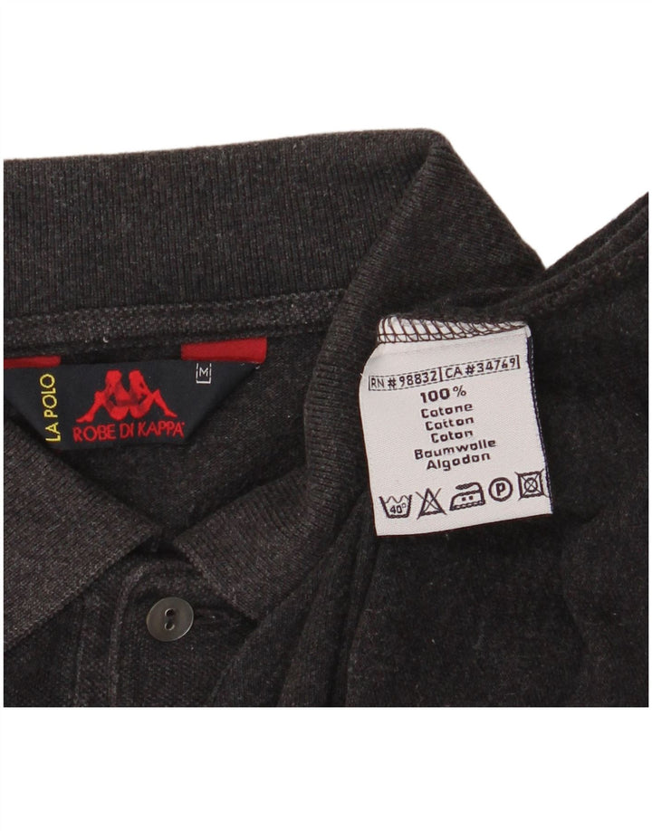 KAPPA Poloshirt til mænd mellemgrå bomuld