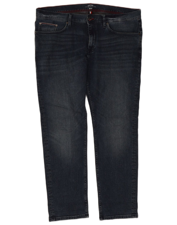 Tommy Hilfiger Herre Layton Slim Jeans W38 L30 Blå Bomuld