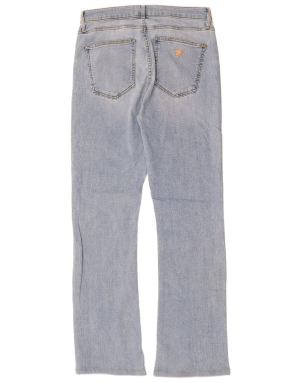 GUESS Kvinder Sexy Flared Jeans W30 L31 Blå
