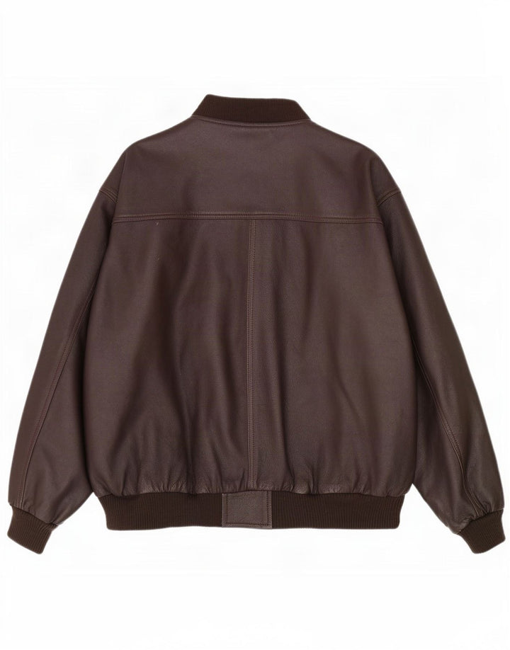 Vintage herre læderjakke UK 42 XL Brun