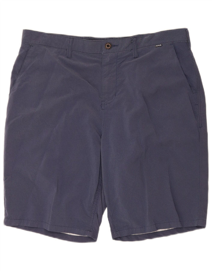 Hurley Herre Chino Shorts W36 Large Navy Blue Nylon